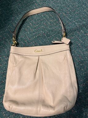 Coach Soft Leather Shoulder Bag in Pale Blush